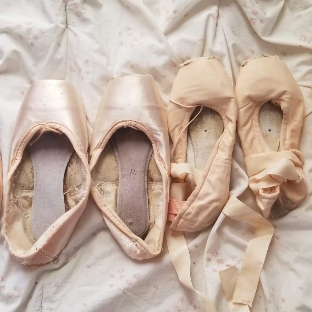 Dead pointe shoes for decoration projects
